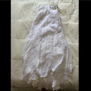White bohème skirt